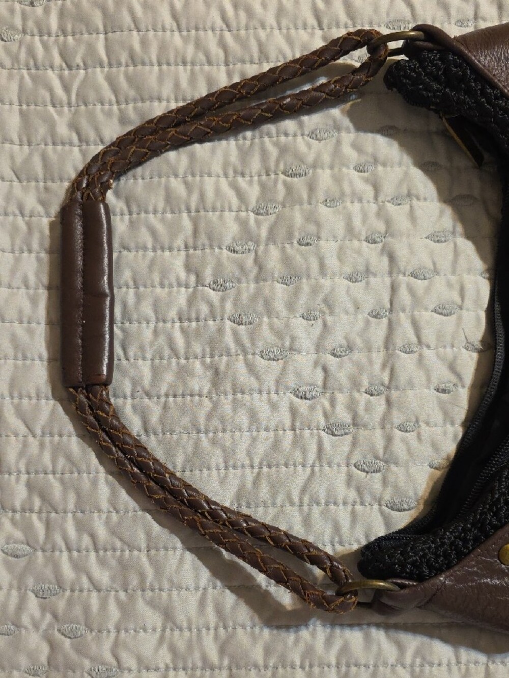The SAK, Black Crochet Daisy Accent Shoulder Bag - Picture 4 of 9